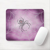 Tapis De Souris Dot Art Black Widow Spider en Web (Avec souris)