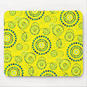 Tapis De Souris Dots Circle Power Flowers II + votre backgr. & idé