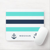Tapis De Souris Double ancre marine Monogram Mousepad (Avec souris)