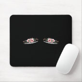 Tapis De Souris Double cicatrices de mastectomie avec fleurs Cance (Avec souris)