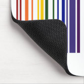 Tapis De Souris Double code barres d'arc-en-ciel (Coin)