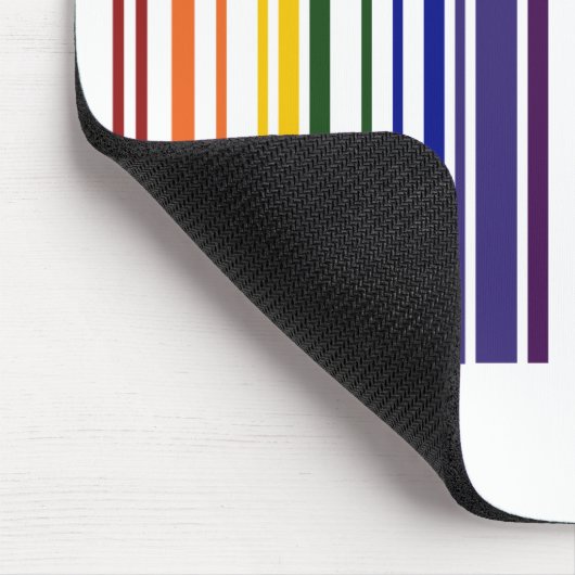 Tapis De Souris Double code barres d'arc-en-ciel (Coin)