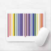 Tapis De Souris Double code barres d'arc-en-ciel (Avec souris)