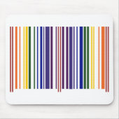Tapis De Souris Double code barres d'arc-en-ciel (Devant)