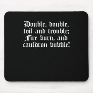 Tapis De Souris Double de double de citation de jeu de Shakespeare