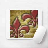 Tapis De Souris Double Fleur de Lis (Avec souris)