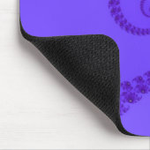 Tapis De Souris Double Mousepad en spirale pourpre bleu (Coin)