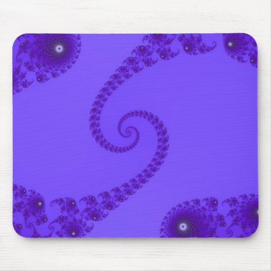 Tapis De Souris Double Mousepad en spirale pourpre bleu (Devant)