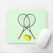 Tapis De Souris Doubles de tennis Green (Avec souris)