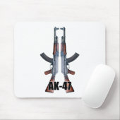 Tapis De Souris Doubles fusils d'assaut d'AK-47 (Avec souris)