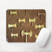 Tapis De Souris Doubles haches miniatures (Avec souris)