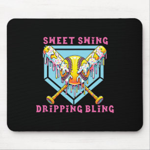 Tapis De Souris Douce Balançoire Goutte Bling Softll Crème Glacée