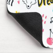 Tapis De Souris Douce main colorée dessinée (Coin)
