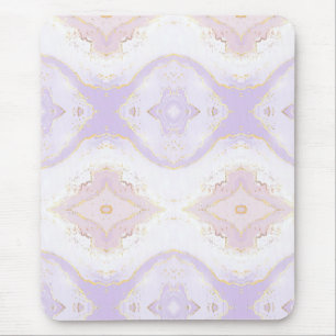 Tapis De Souris Douce Pourpre Aquarelle Éclaboussure d'Or Élégante