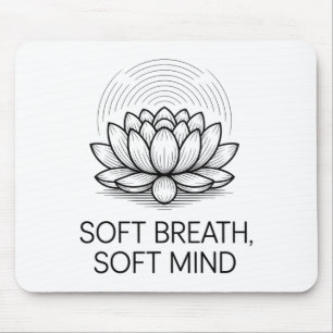 Tapis De Souris Douce Respiration Douce Pensée Inspiration de Yoga