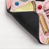 Tapis De Souris Douceurs sur rose (Coin)
