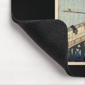 Tapis De Souris Douche soudaine de Hiroshige au-dessus de pont de (Coin)