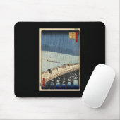 Tapis De Souris Douche soudaine de Hiroshige au-dessus de pont de (Avec souris)