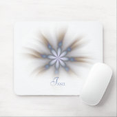 Tapis De Souris Doux, doux, simple, blanc, comme une fleur de café (Avec souris)