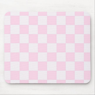 Tapis De Souris Doux Feminine rose À damiers fille