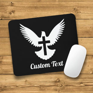Tapis De Souris Dove avec croix de souris