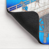 Tapis De Souris Downpour par Hiroshige (Coin)