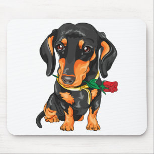 Tapis De Souris Doxin Wiener Chiot Mignon Cadeau Chien Dessin Anim