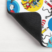 Tapis De Souris Dr Seuss | Caractères avec Motif de crayons (Coin)