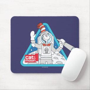 Tapis De Souris Dr Seuss   Cat in the Moon Outer Space Graphic