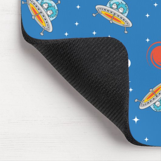 Tapis De Souris Dr Seuss | Chat dans le Motif spatial Casquette (Coin)