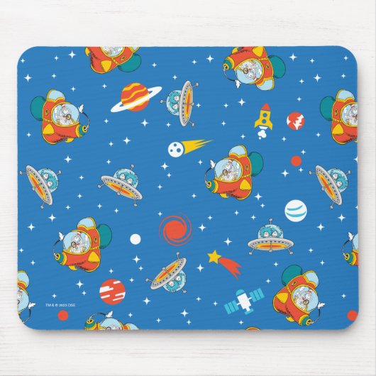 Tapis De Souris Dr Seuss | Chat dans le Motif spatial Casquette (Devant)