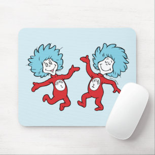 Tapis De Souris Dr. Seuss Chose 1 et Chose 2 Personnage