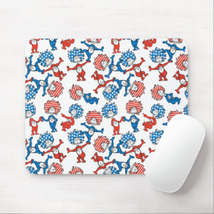 Tapis De Souris Dr. Seuss Chose Une Chose Deux Motif Drapeau Amé