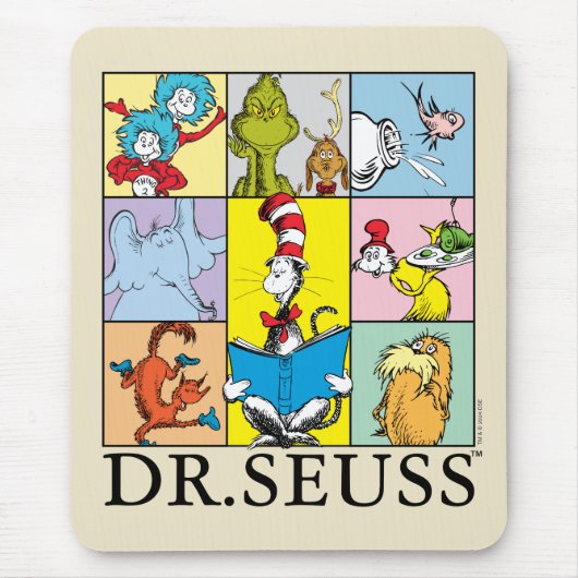Tapis De Souris Dr Seuss | Graphique Histoires (Devant)