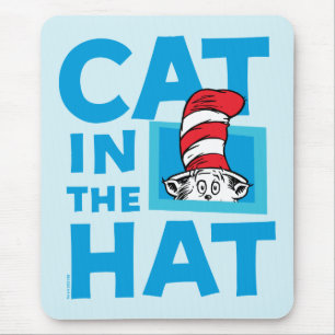 Tapis De Souris Dr. Seuss Logo du Chat dans le Chapeau