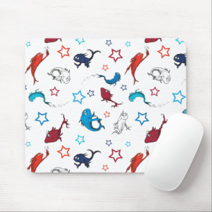 Tapis De Souris Dr. Seuss Un Poisson Deux Poissons Motif Étoilé