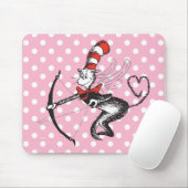 Tapis De Souris Dr. Seuss Valentine | Chat dans le Cupid Casquette (Avec souris)
