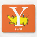 Tapis De Souris Dr. Seuss's ABC: Letter Y - White | Add Your Name<br><div class="desc">This Dr. Seuss ABC: Letter Y design is the perfect gift for a baby shower or your child's first or second birthday.  Personalize this design by adding your child's name or by changing the background color on the product.</div>