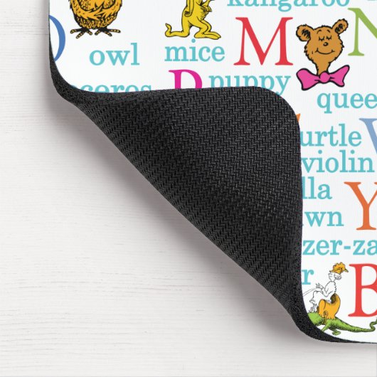 Tapis De Souris Dr. Seuss's ABC Pattern with Words (Coin)