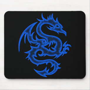 TAPIS DE SOURIS DRAGON BLEU