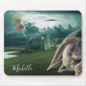 Tapis De Souris Dragon Castle Fantasy Personalized (Devant)