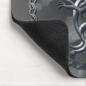 Tapis De Souris Dragon celtique argenté Mousepad (Coin)