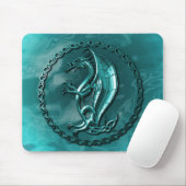Tapis De Souris Dragon celtique bleu Mousepad (Avec souris)