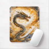 Tapis De Souris Dragon chinois (Avec souris)