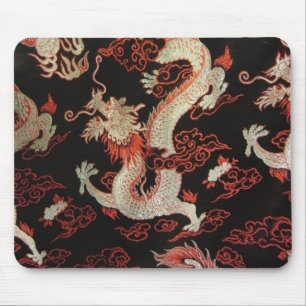 Tapis De Souris Dragon chinois d'argent