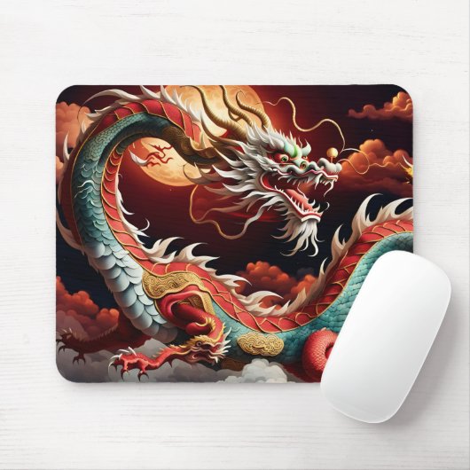 Tapis De Souris Dragon chinois du Nouvel An 2024 MP03 (Avec souris)