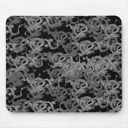 Tapis De Souris Dragon Chinois Ying Yang (Devant)