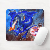 Tapis De Souris Dragon cosmique azurite (Avec souris)