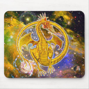 Tapis De Souris Dragon cosmique Topaz