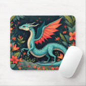 Tapis De Souris Dragon dans la Jungle (Avec souris)